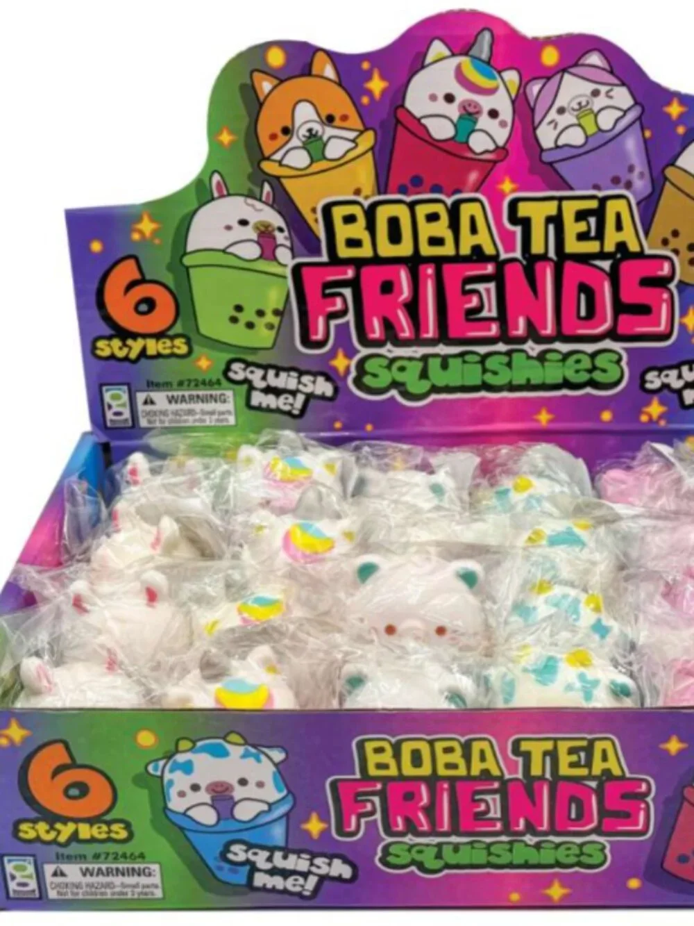 Boba Tea Friends Squishies – 6 Piece Assorted Set